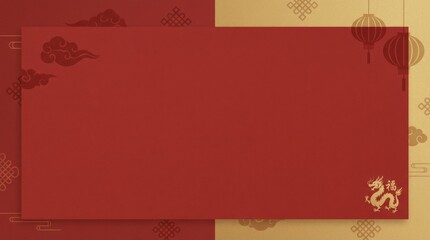 Cultural celebration of lunar new year festive atmosphere graphic artwork red and gold color scheme abstract design emphasizing tradition and renewal