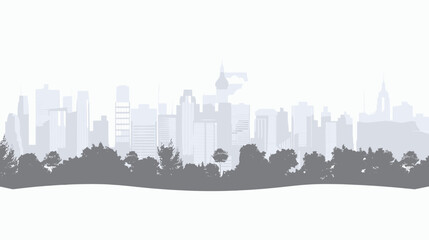 Fototapeta premium Light purple cityscape background city building illustration