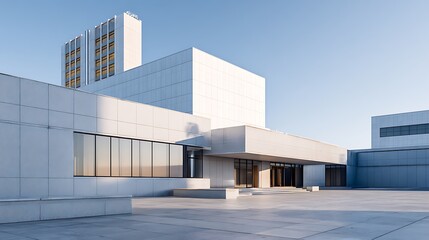 Urban architectural design wide-angle insights into modern structures and environments