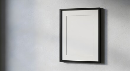 Blank Framed Mockup on Wall, Perfect for Art Display in Modern Interior