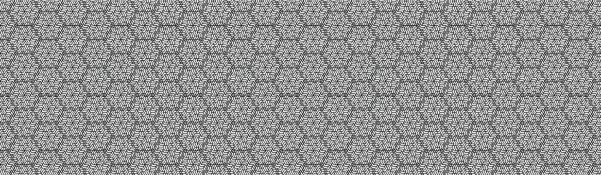 Abstract pattern, horizontal format, cubic pattern, tesseract, hypercube, black and white linear drawing. Squares, geometric background.
