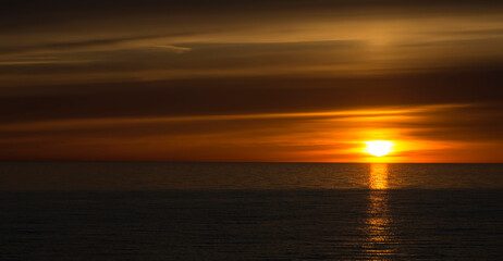 Obraz premium sunset over the sea