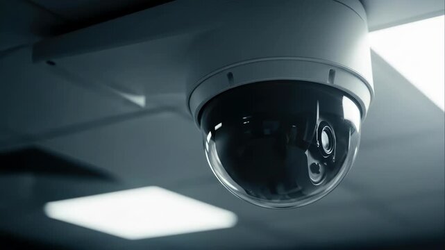 Modern CCTV Dome Camera for Security Surveillance
