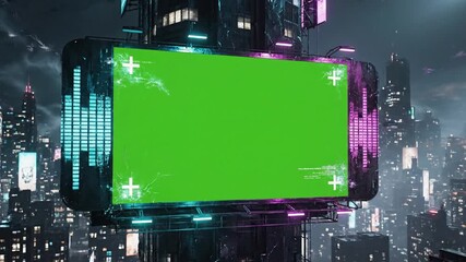 Cyberpunk dual tone cyber glow scene 2 with dual tone cyber glow effect cyberpunk style featuring cinematic, 4k, stock footage,