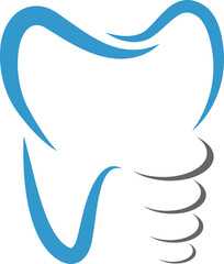 Zahnimplantat gezeichnet, Zahn, Zahnarzt, Zahnmedizin, Logo, Icon