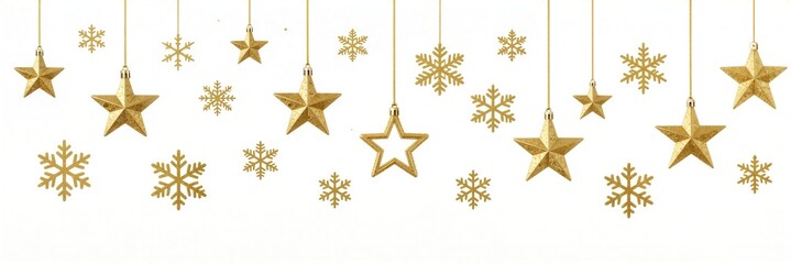 Christmas stars snowflake decoration