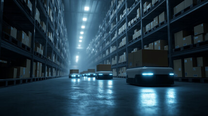 AI robotics transforming warehouse automation and logistics operations.