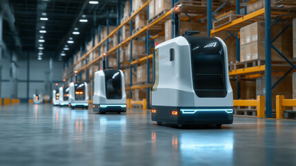 AI robotics transforming warehouse automation and logistics operations.