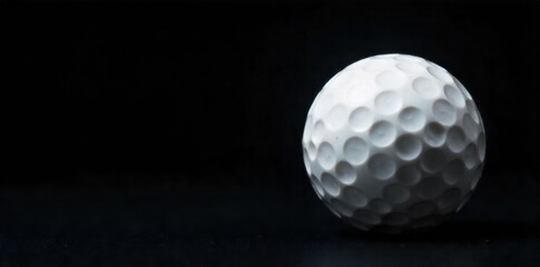Golf ball on a black background. Golf ball on a black background generative AI Golf ball on a black background. Golf ball on a