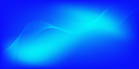 Blended lines with blue and cyan gradient mesh background nice for wallpaper or banner