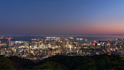 Fototapeta premium 錨山から見る神戸の夜景