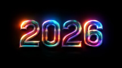 Happy new year 2026 background concept