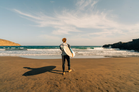 Beautiful coastal view near Playa Montana Pelada beach in Tenerife, Canary islands, Spain. Travel concept.