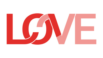 Love in Design: A symbolic wordmark artfully integrates the letters L, O, V, and E, creating a visually compelling expression of affection and romance.