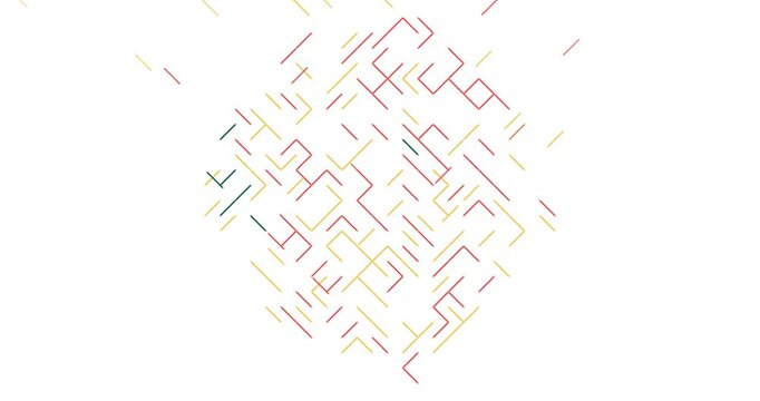 Dynamic Diagonal Line Reveal of Sierra Leone Country Map