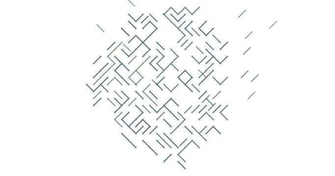 Modern Cartography Animation of Sierra Leone with Diagonal Lines