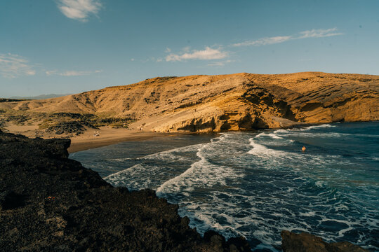 Beautiful coastal view near Playa Montana Pelada beach in Tenerife, Canary islands, Spain. Travel concept.