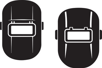 Detailed vector illustration depicting welding gear elements