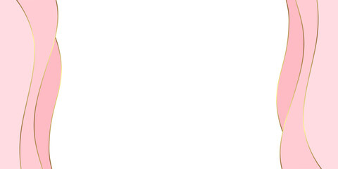 background abstract pink ribbon vector valentine's day banner paper style. women's day illustration