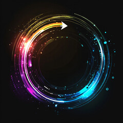 A circle with the glow quot in the dark