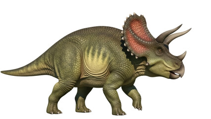 Isolated Triceratops walking side view against background animal wildlife creature dinosaur © Francisco