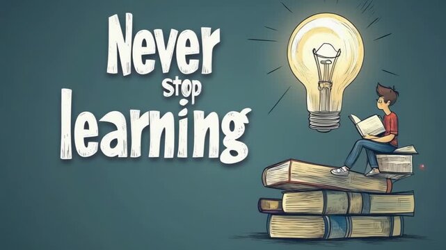 selective focus never stop learning education and knowledge scene