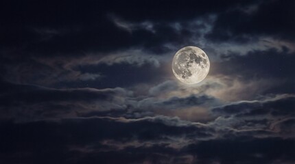 moon and clouds
