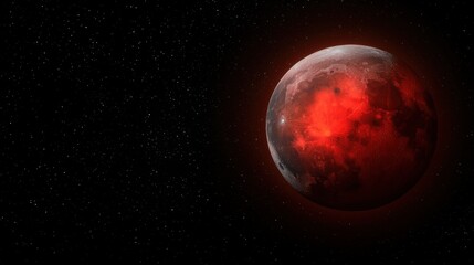 Obraz premium A Red Planet in Space