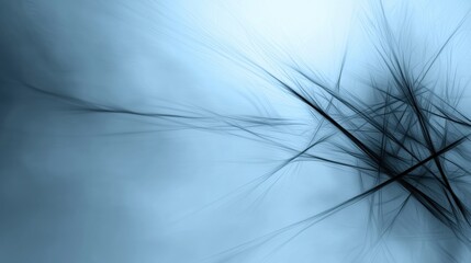 Abstract Art: A Blue and Black Composition