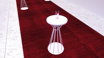 Bistro Table. Event table. Cafe log table objects.  Event bistro stool and table .