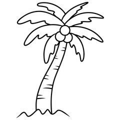 coconut tree vector icon