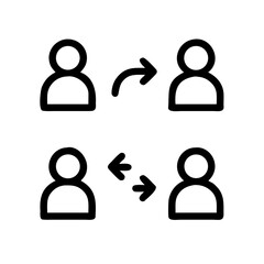 A comprehensive social network icon and user icon set featuring vector avatar symbols, business person silhouettes, and web profile illustrations for group communication and internet team design