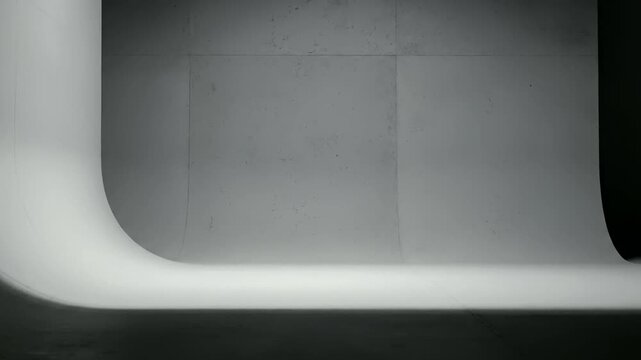 Modern minimalist interior design with sleek white surfaces. empty copy space product mockup backgrounds