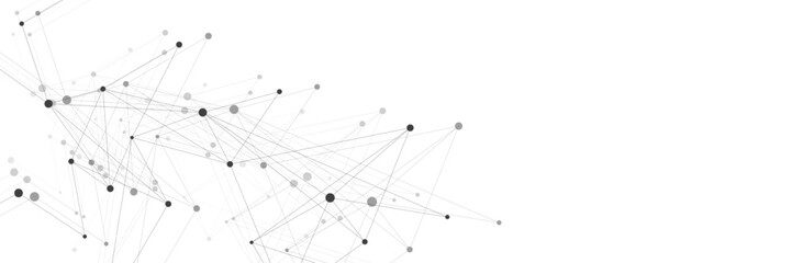 Genetic engineering and molecular structure. Neural network, scientific research concept. Suitable for innovation technology, medicine, healthcare and science. Vector