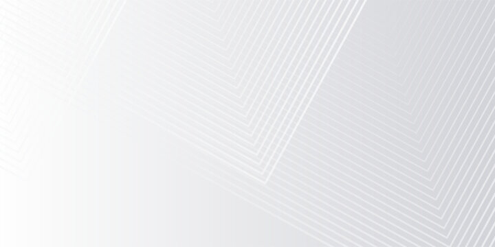 Minimalist gray background with geometric lines. The gray background features a smooth texture with subtle gray gradient and white lines. Geometric pattern background vector. White background.