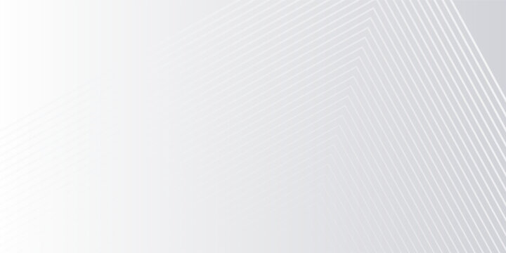 Minimalist gray background with geometric lines. The gray background features a smooth texture with subtle gray gradient and white lines. Geometric pattern background vector. White background.