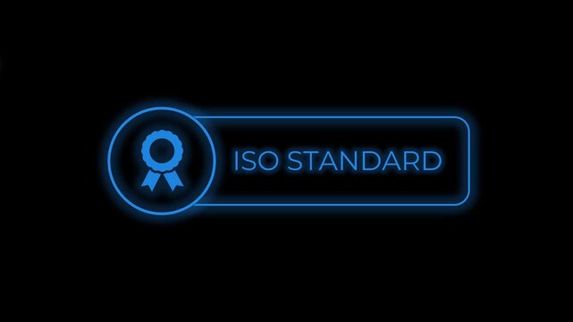 Premium Quality Assurance Certified ISO STANDARD Emblem with Ribbon and Star