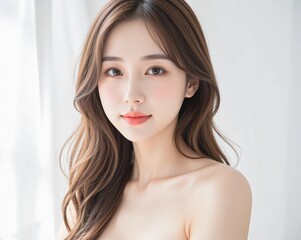 Naklejka premium Beauty image of a beautiful woman