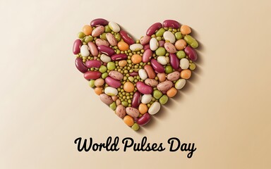 Celebrating world pulses day with a heart of beans