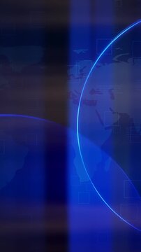 Global Digital Visualization, Interactive Neon Sphere Displaying Dynamic World Map Visuals In Real Time