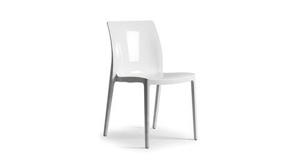 Fototapeta premium white chair isolated on white