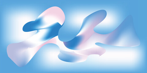 Modern abstract background with fluid blue and pink mesh gradients. Vibrant organic shapes with soft blur for landing pages, digital wallpapers, and creative branding. Professional vector EPS