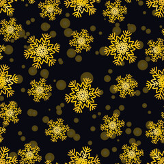 seamless background with golden stars