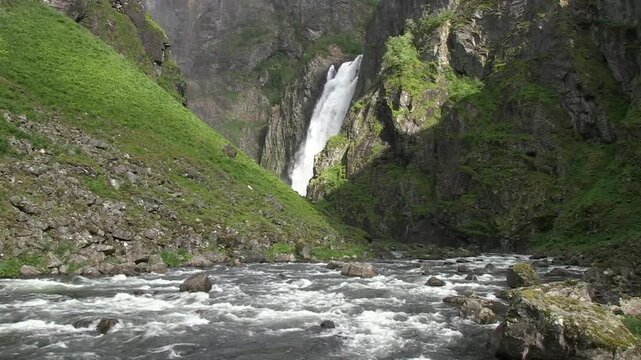 waterfall in the mountain