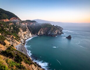Nature and mountains and sea