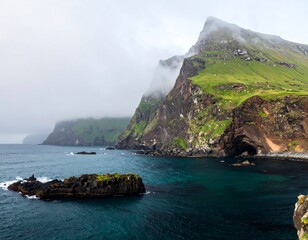 Nature and mountains and sea
