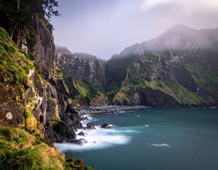 Nature and mountains and sea