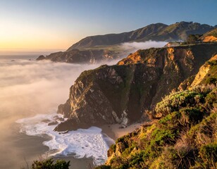 Nature and mountains and sea