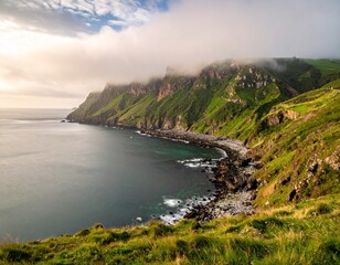 Nature and mountains and sea