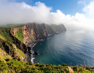 Nature and mountains and sea
